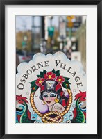 Sign for Osborne Village Fine Art Print