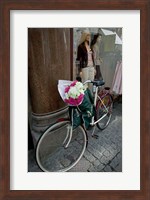 Bicycle Parked in Copenhagen, Denmark Fine Art Print
