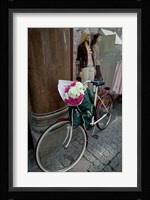 Bicycle Parked in Copenhagen, Denmark Fine Art Print