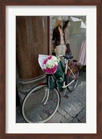 Bicycle Parked in Copenhagen, Denmark Fine Art Print