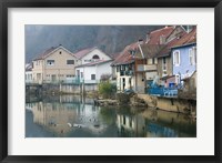 Doubs River Valley, Canal Town, France Fine Art Print
