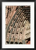 Details of the East Facade, Cathedrale Notre Dame Fine Art Print