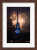 Fireworks at the Eiffel Tower Fine Art Print