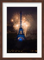 Fireworks at the Eiffel Tower Fine Art Print