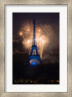 Fireworks at the Eiffel Tower Fine Art Print