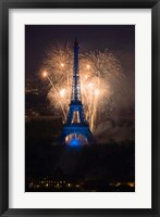 Fireworks at the Eiffel Tower Fine Art Print
