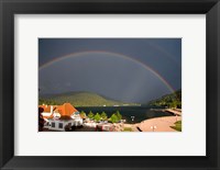 Rainbows at Lake Gerardmer, France Fine Art Print