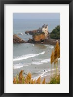 Surfers on the Bay of Biscay, France Fine Art Print