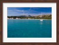 Corsica Sailboat at Saleccio Beach Fine Art Print