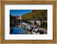 Canal de la Robine by the Cours Mirabeau Fine Art Print