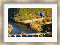 Hot Air Balloon, Chateau de Castelnaud Fine Art Print