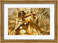 Golden Statuary, Commerz Bank in Leipzig Fine Art Print