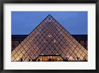 Pyramid, Louvre, Paris, France Fine Art Print