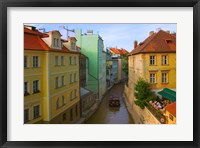 Historical Buildings and Canal, Czech Republic Fine Art Print