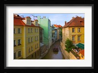 Historical Buildings and Canal, Czech Republic Fine Art Print