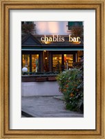 Chablis Bar Cafe, Chablis, Bourgogne, France Fine Art Print