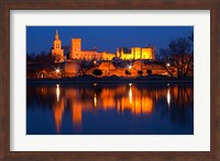 Pope's Palace in Avignon and the Rhone River Fine Art Print