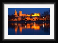 Pope's Palace in Avignon and the Rhone River Fine Art Print