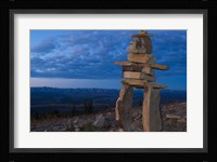 Inukshuk in Ogilvie Mountains Fine Art Print