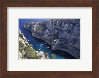 Limestone Cliffs,Provence, France Fine Art Print
