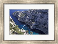 Limestone Cliffs,Provence, France Fine Art Print