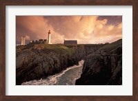 Pointe De St Mathieu Lighthouse at Dawn, Brittany, France Fine Art Print