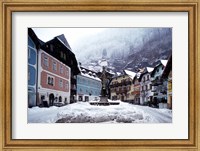 Austria Town Center in Winter Fine Art Print