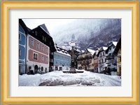 Austria Town Center in Winter Fine Art Print