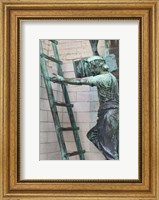 Belgium, Statues and Cathedral Fine Art Print