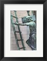 Belgium, Statues and Cathedral Fine Art Print