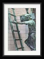 Belgium, Statues and Cathedral Fine Art Print