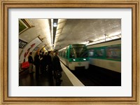 Commuters Inside Metro Station, Paris, France Fine Art Print
