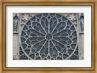 South Rose Window of Notre-Dame, Paris, France Fine Art Print