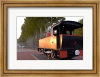 Train Display along Riverbank Fine Art Print