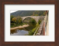 The Bridge at Douce Plage, Rhone-Alps, France Fine Art Print