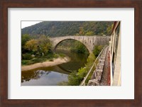 The Bridge at Douce Plage, Rhone-Alps, France Fine Art Print