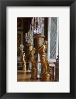Hall of Mirrors and Gold Statues, Versailles, France Fine Art Print