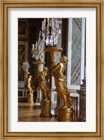 Hall of Mirrors and Gold Statues, Versailles, France Fine Art Print