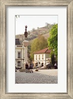 Main Square with Statue, Tokaj, Hungary Fine Art Print