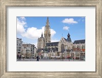 Statue of Rubens and Our Lady's Cathedral Fine Art Print