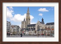 Statue of Rubens and Our Lady's Cathedral Fine Art Print