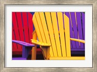 Colorful Adirondack Chairs Fine Art Print