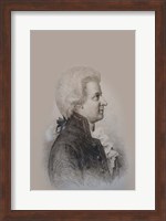 Mozart Drawing Fine Art Print