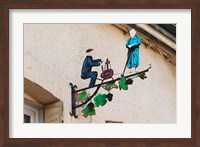 Wrought Iron Sign, Hautvillers, France Fine Art Print