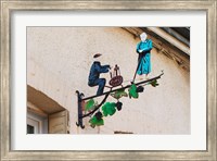 Wrought Iron Sign, Hautvillers, France Fine Art Print