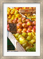 Market Stalls with Produce, Sanary, France Fine Art Print