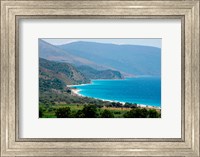 Ionian Sea and Borsh Beach Fine Art Print