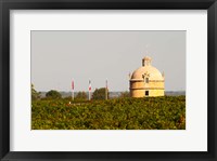Tower and Flags of Chateau Latour Vineyard Fine Art Print
