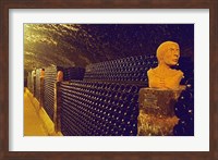 Sculptured Heads in Cellar, Thummerer Winery Fine Art Print