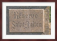 Reserve Saint Julien Vineyard Fine Art Print